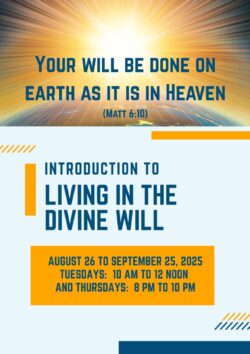 Introduction to Living in the Divine Will