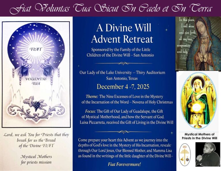 A Divine Will Advent Retreat